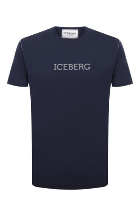 Мужская хлопковая футболка ICEBERG синего цвета по цене 9545 руб., арт. 21E I1P0/F022/6301 | Фото 1 Мужская хлопковая футболка ICEBERG синего цвета, арт. 21E I1P0/F022/6301 | Фото 1