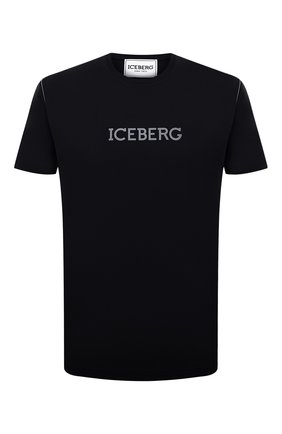 Мужская хлопковая футболка ICEBERG черного цвета по цене 9545 руб., арт. 21E I1P0/F022/6301 | Фото 1 Мужская хлопковая футболка ICEBERG черного цвета, арт. 21E I1P0/F022/6301 | Фото 1
