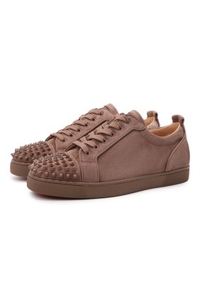 Мужские замшевые кеды louis junior spike CHRISTIAN LOUBOUTIN коричневого цвета по цене 63900 руб., арт. 3160934/L0UIS JUNI0R SPIKES 0RLAT0 FLAT | Фото 1 Мужские замшевые кеды louis junior spike CHRISTIAN LOUBOUTIN коричневого цвета, арт. 3160934/L0UIS JUNI0R SPIKES 0RLAT0 FLAT | Фото 1