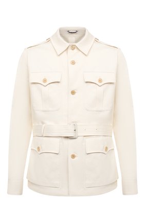 Мужская куртка из хлопка и льна RALPH LAUREN белого цвета по цене 148000 руб., арт. 798838200 | Фото 1 Мужская куртка из хлопка и льна RALPH LAUREN белого цвета, арт. 798838200 | Фото 1