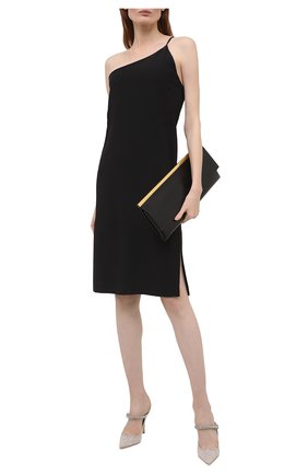 Женские текстильные мюли bing 100 JIMMY CHOO серебряного цвета по цене 89950 руб., арт. BING 100/BZZ | Фото 2 Женские текстильные мюли bing 100 JIMMY CHOO серебряного цвета, арт. BING 100/BZZ | Фото 2