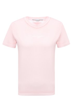 Женская хлопковая футболка STELLA MCCARTNEY розового цвета, арт. 602907/S0W56 | Фото 1 (Материал внешний: Хлопок; Длина (для топов): Стандартные; Рукава: Короткие; Стили: Спорт-шик; Женское Кросс-КТ: Футболка-одежда; Принт: Без принта; Региональные ограничения белый список (Axapta Mercury): RU)