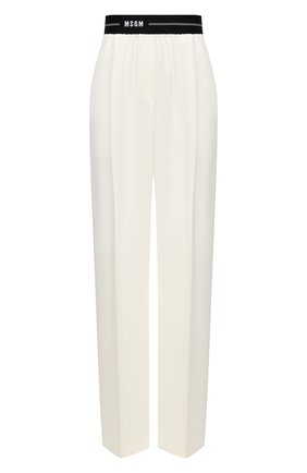 Женские брюки MSGM белого цвета по цене 31750 руб., арт. 3041MDP12 217116 | Фото 1 Женские брюки MSGM белого цвета, арт. 3041MDP12 217116 | Фото 1