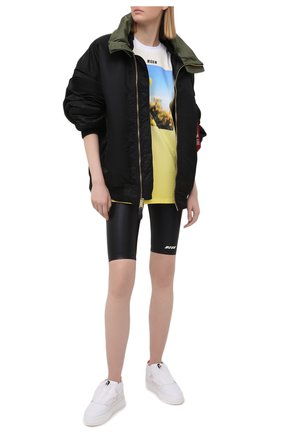 Женская хлопковая футболка MSGM желтого цвета по цене 23800 руб., арт. 3041MDM176 217298 | Фото 2 Женская хлопковая футболка MSGM желтого цвета, арт. 3041MDM176 217298 | Фото 2