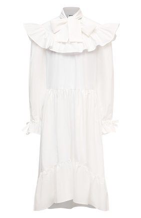 Женское хлопковое платье MSGM белого цвета по цене 49950 руб., арт. 3041MDA23 217104 | Фото 1 Женское хлопковое платье MSGM белого цвета, арт. 3041MDA23 217104 | Фото 1
