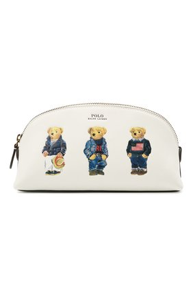 Женская кожаная косметичка POLO RALPH LAUREN белого цвета по цене 16250 руб., арт. 427828895 | Фото 1 Женская кожаная косметичка POLO RALPH LAUREN белого цвета, арт. 427828895 | Фото 1