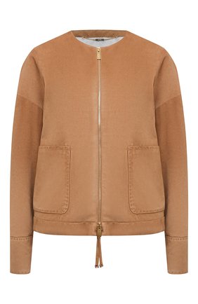 Женская замшевая куртка KITON бежевого цвета по цене 499500 руб., арт. D51673MV07T82 | Фото 1 Женская замшевая куртка KITON бежевого цвета, арт. D51673MV07T82 | Фото 1