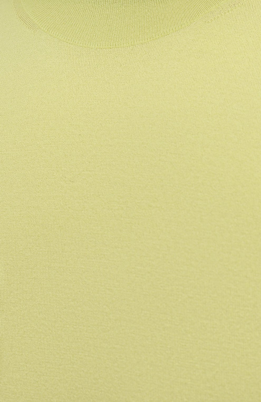 Мужской кашемировый джемпер BOTTEGA VENETA светло-зеленого цвета, арт. 658835/VKSE0 | Фото 5 (Мужское Кросс-КТ: Джемперы; Материал внешний: Шерсть, Кашемир; Рукава: Длинные; Принт: Без принта; Длина (для топов): Стандартные; Региональные ограничения белый список (Axapta Mercury): RU; Вырез: Круглый; Стили: Минимализм)
