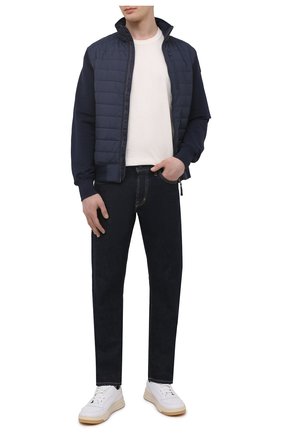 Мужской комбинированный бомбер elliot PARAJUMPERS темно-синего цвета по цене 27750 руб., арт. FP02/ELLI0T | Фото 2 Мужской комбинированный бомбер elliot PARAJUMPERS темно-синего цвета, арт. FP02/ELLI0T | Фото 2