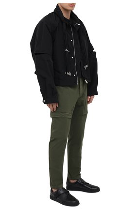 Мужские кожаные кеды KENZO черного цвета по цене 26250 руб., арт. FB55SN270L50 | Фото 2 Мужские кожаные кеды KENZO черного цвета, арт. FB55SN270L50 | Фото 2