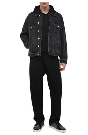Мужские кеды louis junior spikes orlato CHRISTIAN LOUBOUTIN черного цвета по цене 86250 руб., арт. 1210852/L0UIS JUNI0R SPIKES 0RLAT0 FLAT | Фото 2 Мужские кеды louis junior spikes orlato CHRISTIAN LOUBOUTIN черного цвета, арт. 1210852/L0UIS JUNI0R SPIKES 0RLAT0 FLAT | Фото 2