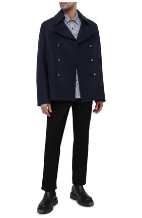Мужская хлопковая рубашка KENZO голубого цвета по цене 29950 руб., арт. FB55CH4019LS | Фото 2 Мужская хлопковая рубашка KENZO голубого цвета, арт. FB55CH4019LS | Фото 2 (Длина (для топов): Стандартные; Материал внешний: Хлопок; Рукава: Длинные; Случай: Повседневный; Манжеты: На пуговицах; Воротник: Кент; Рубашки М: Regular Fit; Стили: Кэжуэл; Принт: С принтом)