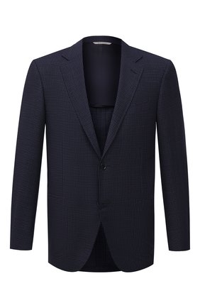 Мужской шерстяной пиджак CANALI темно-синего цвета по цене 112000 руб., арт. 23288/CF03169/116 | Фото 1 Мужской шерстяной пиджак CANALI темно-синего цвета, арт. 23288/CF03169/116 | Фото 1