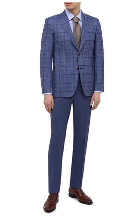 Мужской пиджак из шерсти и шелка CANALI синего цвета по цене 152500 руб., арт. E11288/CX02059 | Фото 2 Мужской пиджак из шерсти и шелка CANALI синего цвета, арт. E11288/CX02059 | Фото 2