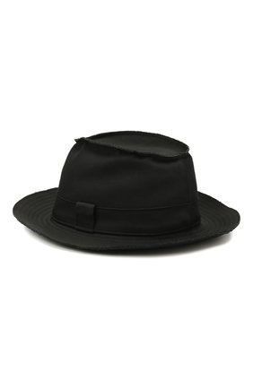 Мужская шерстяная шляпа YOHJI YAMAMOTO черного цвета по цене 41050 руб., арт. HD-H07-100 | Фото 2 Мужская шерстяная шляпа YOHJI YAMAMOTO черного цвета, арт. HD-H07-100 | Фото 2