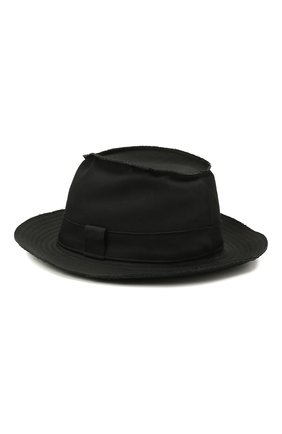 Мужская шерстяная шляпа YOHJI YAMAMOTO черного цвета, арт. HD-H07-100 | Фото 2 (Материал: Шерсть, Текстиль)