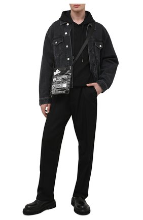 Мужская сумка DSQUARED2 черного цвета по цене 15850 руб., арт. CBM0019 16803927 | Фото 2 Мужская сумка DSQUARED2 черного цвета, арт. CBM0019 16803927 | Фото 2 (Ремень/цепочка: На ремешке; Материал: Текстиль)