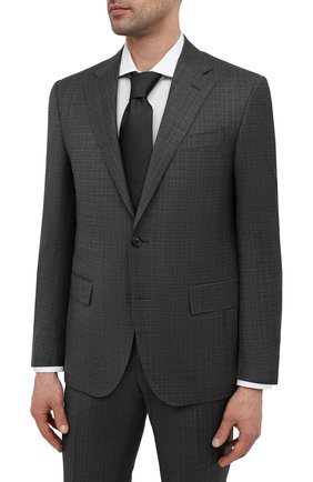 Мужской шерстяной костюм CORNELIANI темно-серого цвета по цене 149000 руб., арт. 87N268-1117216/92 Q1 | Фото 2 Мужской шерстяной костюм CORNELIANI темно-серого цвета, арт. 87N268-1117216/92 Q1 | Фото 2