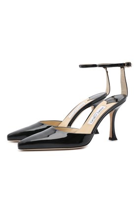 Женские кожаные туфли mair 90 JIMMY CHOO черного цвета по цене 59950 руб., арт. MAIR 90/GHE | Фото 1 Женские кожаные туфли mair 90 JIMMY CHOO черного цвета, арт. MAIR 90/GHE | Фото 1