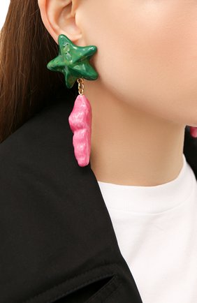 Женские клипсы SAINT LAURENT разноцветного цвета по цене 63100 руб., арт. 644816/Y1591 | Фото 4 Женские клипсы SAINT LAURENT разноцветного цвета, арт. 644816/Y1591 | Фото 4