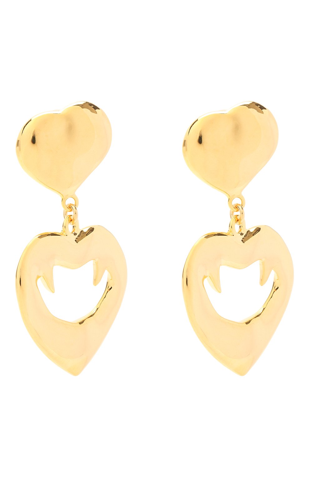 Женские клипсы SAINT LAURENT золотого цвета по цене 52550 руб., арт. 650842/Y1500 | Фото 3 Женские клипсы SAINT LAURENT золотого цвета, арт. 650842/Y1500 | Фото 3