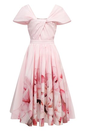 Женское хлопковое платье ALEXANDER MCQUEEN светло-розового цвета по цене 273000 руб., арт. 651720/QCADD | Фото 1 Женское хлопковое платье ALEXANDER MCQUEEN светло-розового цвета, арт. 651720/QCADD | Фото 1