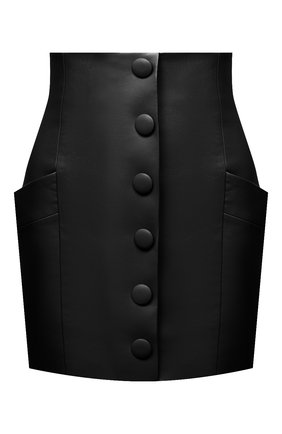 Женская кожаная юбка BALMAIN черного цвета по цене 159000 руб., арт. VF14086/L062 | Фото 1 Женская кожаная юбка BALMAIN черного цвета, арт. VF14086/L062 | Фото 1