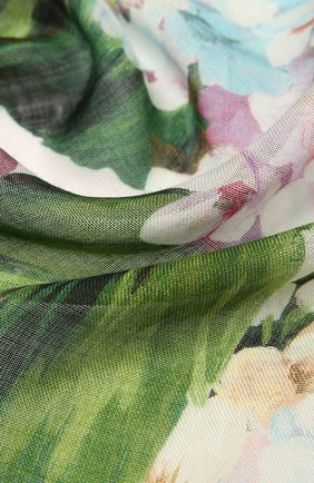 Женский шарф из кашемира и шелка DOLCE & GABBANA голубого цвета по цене 73600 руб., арт. FS209A/G2SCB | Фото 2 Женский шарф из кашемира и шелка DOLCE & GABBANA голубого цвета, арт. FS209A/G2SCB | Фото 2