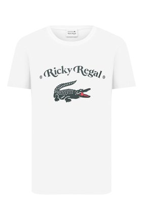 Мужская хлопковая футболка lacoste x ricky regal LACOSTE белого цвета по цене 8980 руб., арт. TH1745 | Фото 1 Мужская хлопковая футболка lacoste x ricky regal LACOSTE белого цвета, арт. TH1745 | Фото 1