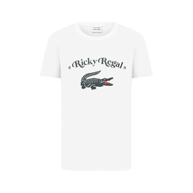 Хлопковая футболка Lacoste x Ricky Regal Lacoste белого цвета