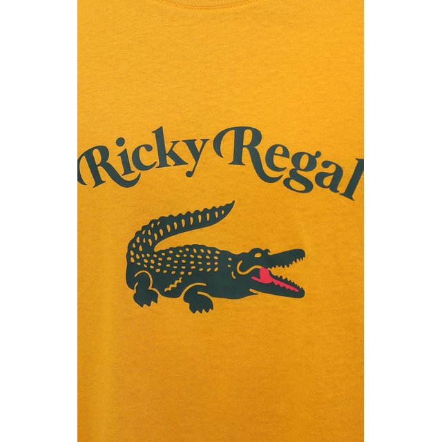 фото Хлопковая футболка lacoste x ricky regal lacoste