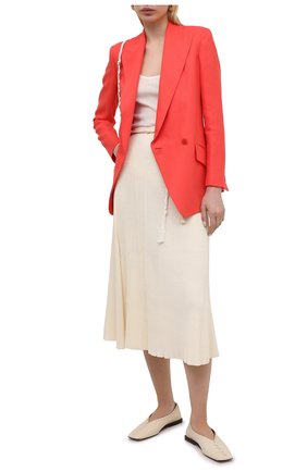Женский льняной жакет LORO PIANA кораллового цвета по цене 260500 руб., арт. FAL5848 | Фото 2 Женский льняной жакет LORO PIANA кораллового цвета, арт. FAL5848 | Фото 2