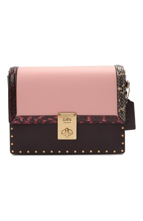 Женская сумка hutton COACH светло-розового цвета по цене 52800 руб., арт. C0805 | Фото 1 Женская сумка hutton COACH светло-розового цвета, арт. C0805 | Фото 1
