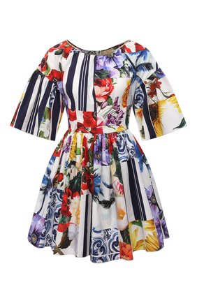 Женское хлопковое платье DOLCE & GABBANA разноцветного цвета по цене 195000 руб., арт. F6L0LT/GDY03 | Фото 1 Женское хлопковое платье DOLCE & GABBANA разноцветного цвета, арт. F6L0LT/GDY03 | Фото 1