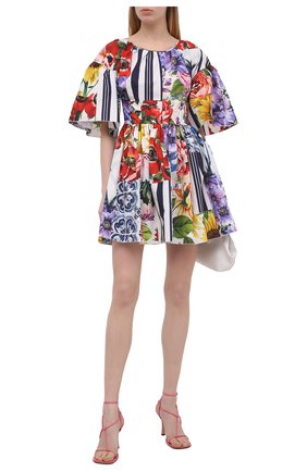 Женское хлопковое платье DOLCE & GABBANA разноцветного цвета по цене 195000 руб., арт. F6L0LT/GDY03 | Фото 2 Женское хлопковое платье DOLCE & GABBANA разноцветного цвета, арт. F6L0LT/GDY03 | Фото 2