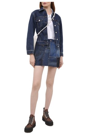 Женская джинсовая юбка DOLCE & GABBANA синего цвета по цене 62650 руб., арт. F4B2RD/GDY73 | Фото 2 Женская джинсовая юбка DOLCE & GABBANA синего цвета, арт. F4B2RD/GDY73 | Фото 2