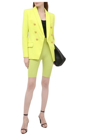 Женский шерстяной жакет BALMAIN зеленого цвета по цене 199500 руб., арт. VF0SH020/167L | Фото 2 Женский шерстяной жакет BALMAIN зеленого цвета, арт. VF0SH020/167L | Фото 2