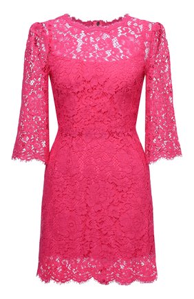 Женское платье DOLCE & GABBANA розового цвета по цене 173500 руб., арт. F6F2GT/HLMHW | Фото 1 Женское платье DOLCE & GABBANA розового цвета, арт. F6F2GT/HLMHW | Фото 1