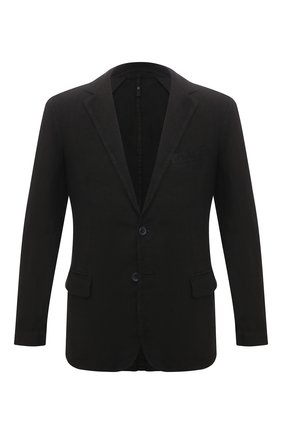 Мужской льняной пиджак 120% LINO черного цвета по цене 51650 руб., арт. T0M8469/0253/000 | Фото 1 Мужской льняной пиджак 120% LINO черного цвета, арт. T0M8469/0253/000 | Фото 1