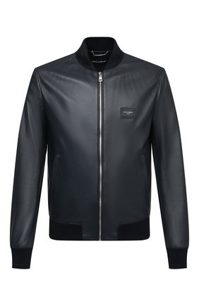 Мужской кожаный бомбер DOLCE & GABBANA синего цвета по цене 239500 руб., арт. G9PB9L/FUL89 | Фото 1 Мужской кожаный бомбер DOLCE & GABBANA синего цвета, арт. G9PB9L/FUL89 | Фото 1 (Рукава: Длинные; Длина (верхняя одежда): Короткие; Материал подклада: Вискоза; Кросс-КТ: Куртка; Принт: Без принта; Мужское Кросс-КТ: Кожа и замша; Стили: Кэжуэл; Материал внешний: Натуральная кожа; Региональные ограничения белый список (Axapta Mercury): RU)