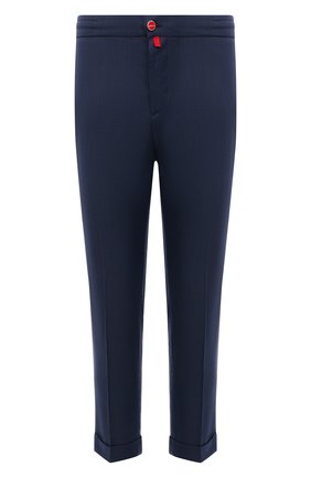 Мужские шерстяные брюки KITON синего цвета по цене 120500 руб., арт. UFPLACJ07T46 | Фото 1 Мужские шерстяные брюки KITON синего цвета, арт. UFPLACJ07T46 | Фото 1