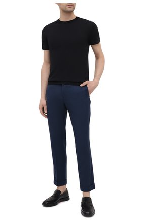 Мужские шерстяные брюки KITON синего цвета по цене 120500 руб., арт. UFPLACJ07T46 | Фото 2 Мужские шерстяные брюки KITON синего цвета, арт. UFPLACJ07T46 | Фото 2