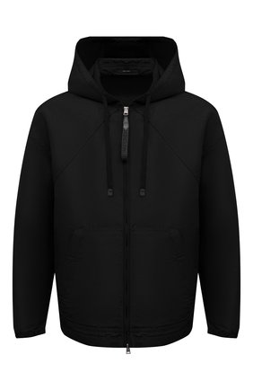 Мужская куртка TOM FORD черного цвета, арт. BW087/TF0559 | Фото 1 (Материал внешний: Синтетический материал, Шелк; Длина (верхняя одежда): Короткие; Рукава: Длинные; Кросс-КТ: Куртка, Ветровка; Стили: Кэжуэл; Региональные ограничения белый список (Axapta Mercury): RU)
