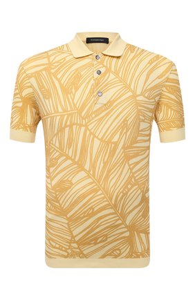 Мужское хлопковое поло ERMENEGILDO ZEGNA желтого цвета по цене 52950 руб., арт. UW321/745L | Фото 1 Мужское хлопковое поло ERMENEGILDO ZEGNA желтого цвета, арт. UW321/745L | Фото 1