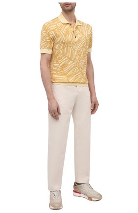Мужское хлопковое поло ERMENEGILDO ZEGNA желтого цвета по цене 52950 руб., арт. UW321/745L | Фото 2 Мужское хлопковое поло ERMENEGILDO ZEGNA желтого цвета, арт. UW321/745L | Фото 2