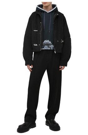 Мужской хлопковое худи DOLCE & GABBANA голубого цвета по цене 73400 руб., арт. G9SI5T/FI7XE | Фото 2 Мужской хлопковое худи DOLCE & GABBANA голубого цвета, арт. G9SI5T/FI7XE | Фото 2