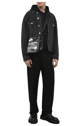 Мужской хлопковое худи DOLCE & GABBANA черного цвета по цене 47050 руб., арт. G90V2T/G7YEL | Фото 2 Мужской хлопковое худи DOLCE & GABBANA черного цвета, арт. G90V2T/G7YEL | Фото 2