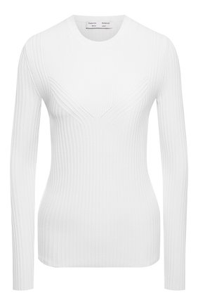 Женский пуловер PROENZA SCHOULER WHITE LABEL белого цвета по цене 36200 руб., арт. WL2127574-KY220 | Фото 1 Женский пуловер PROENZA SCHOULER WHITE LABEL белого цвета, арт. WL2127574-KY220 | Фото 1