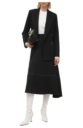 Женский пуловер PROENZA SCHOULER WHITE LABEL белого цвета по цене 36200 руб., арт. WL2127574-KY220 | Фото 2 Женский пуловер PROENZA SCHOULER WHITE LABEL белого цвета, арт. WL2127574-KY220 | Фото 2