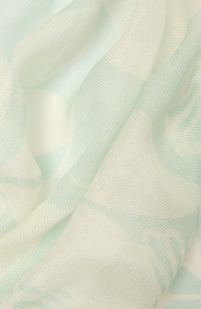 Женская шаль из кашемира и шелка LORO PIANA светло-зеленого цвета, арт. FAL6217 | Фото 2 (Материал: Шерсть, Текстиль, Кашемир, Шелк; Принт: С принтом; Региональные ограничения белый список (Axapta Mercury): RU)